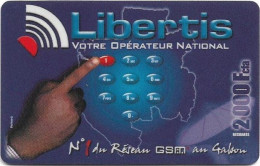 Gabon - Libertis - Votre Opérateur National, Exp.31.12.2001, GSM Refill 2.000FCFA, Used - Gabun