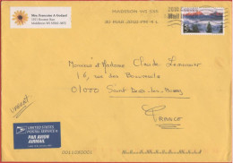 STATI UNITI - UNITED STATES - USA - US - 2010 - 98 Grand Teton National Park Wyoming - Air Mail - Medium Envelope - Viag - Covers & Documents
