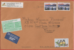 STATI UNITI - UNITED STATES - USA - US - 2009 - 2x 98 Grand Teton National Park Wyoming - Air Mail - Medium Envelope - V - Cartas & Documentos