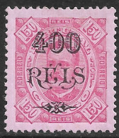 Portuguese Congo – 1902 King Carlos Surcharged 400 On 150 Réis Mint Stamp - Congo Portugais