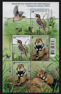 BIELORRUSIA /BELARÚS /WEISSRUSSLAND - EUROPA 2021-"ENDANGERED NATIONAL WILDLIFE"- SOUVENIR SHEET / HOJITA BLOQUE - 2021