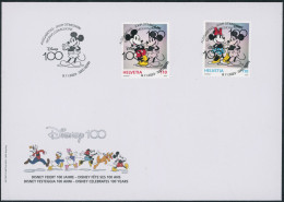 Suisse - 2023 - Disney - Ersttagsbrief FDC ET - Ersttag Voll Stempel - Brieven En Documenten