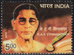 XK0174 2010 Indian Writer 1V MNH - Unused Stamps