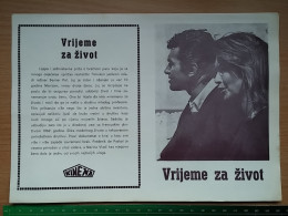 Prog 61 -  Time To Live (1969), Le Temps De Vivre - Marina Vlady, Frédéric De Pasquale, Catherine Allégret - Publicité Cinématographique
