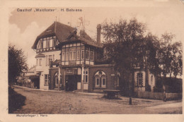 2944/ Gasthof Waldkater, H.Behrens, Munsterlager I. Hann, Stempel Munster Lager - Munster