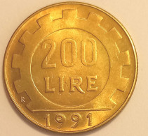 1991 - Italia 200 Lire     ------ - 200 Lire