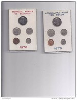 FDC-muntenset 1970 2 Mapjes In Karton Met Rood En Blauwe Opdruk  ZELDZAAM Oplage 5000 Stuks - FDEC, BU, BE & Münzkassetten