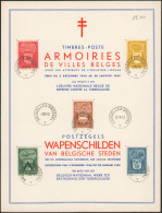 Antituberculeux (1946) - Feuillet Souvenir N°743 à 747 Oblitéré Bruxelles-Brussel - 1931-1950