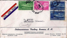 CUBA N° PA4/PA5x2/PA14 S/L. DE LA HAVANE/6.11.36 POUR LA FRANCE - Storia Postale