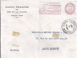 ARGENTINE N° EMA 12c S/L. DE BUENOS AIRES/19.8.27 POUR LA FRANCE - Lettres & Documents