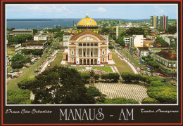 CPM - F - BRESIL - MANAUS - PRACA SAO SEBASTIAO - TEATRO AMAZONAS - Manaus