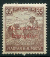 ARAD (French Occupation) 1919 Overprint On Harvesters 35f. MNH / **.  Michel 14 - Non Classificati