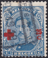 BELGIQUE, 1918, S.M. Le Roi Albert I ( COB 156 ) - 1918 Rotes Kreuz