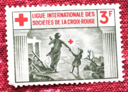 Croix Rouge -Ligue Internationale Des Sociétés C.R. Red Cross - Timbre-Vignette-Erinnophilie-Stamp-Sticker-Bollo-Viñeta - Croix Rouge