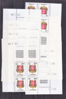 Monaco Taxe 75/82 Armoiries Bloc De 4 Coin Daté Non Plié 85 Neuf ** TB  MnH Sin Charnela - Impuesto