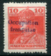 ARAD (French Occupation) 1919 Overprint On Karl 10f. LHM / *.  Michel  26 - Non Classificati