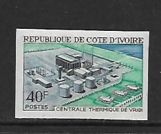 COTE D'IVOIRE 1970  CENTRALE THERMIQUE DE VRIDI  YVERT N°306 NON DENTELE  NEUF MNH** - Gaz