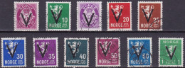 NO039A – NORVEGE - NORWAY – 1941 – VICTORY OVERPRINT ISSUE Without WM – SC # 226/234 USED 57,75 € - Oblitérés