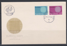 Yougoslavie FDC 1970 1269-70 Europa  - FDC