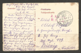 GERMANY.  POSTCARD. 1915. WW1. 106th REGIMENT – 123rd BRIGADE. - Feldpost (postage Free)