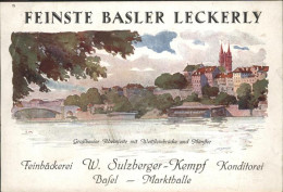 11113824 Basel BS Grossbasel Wettsteinbruecke Muenster Basler Leckerly - Other & Unclassified
