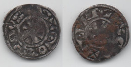 + FRANCE   + DENIER PRIEURE  DE SAUVIGNY  + - 1180-1223 Philippe II Augustus