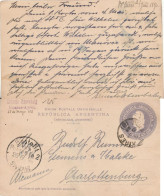 ARGENTINA 1896 POSTCARD SENT TO CHARLOTTENBURG - Brieven En Documenten