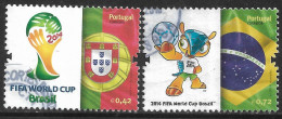 Portugal – 2014 FIFA World Cup 0,42 Used Set - Oblitérés