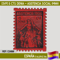 C2496# España [SVP] 5 Cts. Denia. Asistencia Social (MNH) - Republican Issues