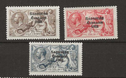 1925 MNH Ireland Mi 37-39-II Narrow Date 5mm Postfris** - Unused Stamps