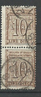 Italie  Fiscal   Change Commercial 10 Lires En  Paire    Oblitérés     B/TB    Voir Scans  Soldé ! ! ! - Revenue Stamps