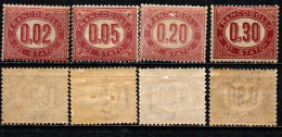 ITALIA REGNO - 1875 - CIFRA IN UN OVALE - MNH - Dienstzegels