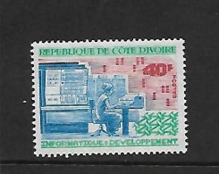 COTE D'IVOIRE 1972   INFORMATIQUE  YVERT N°340 NEUF MNH** - Computers