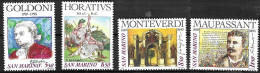 SAN MARINO - 1993 - ARTISTI VARI  - SERIE 4 VALORI - NUOVA MNH** ( YVERT 1344\7- MICHEL 1551\4 - SS 1394\7) - Unused Stamps