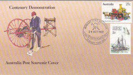 Australia PM 1100 1983 Hobarth Fire Brigade Centenary Souvenir Cover - Brieven En Documenten