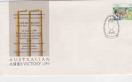 Australia PM 1604 1989 Australian Ashes Victory FDI,souvenir Cover - Brieven En Documenten