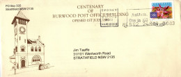 Australia 1983 Centenary Of Burwood Post Office Building - Storia Postale