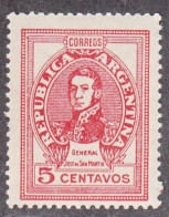 ARGENTINA  SCOTT NO 549   MINT HINGED  YEAR  1945   UNWMKD - Unused Stamps