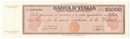 10000 LIRE TITOLO PROVVISORIO TESTINA LUOGOTENENZA UMBERTO 04/08/1945 SPL- - Regno D'Italia – Other