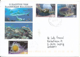 Greece Cover Sent To Germany 26-10-2012 FISH - Lettres & Documents