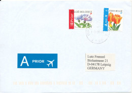 Belgium Cover Sent To Germany 11-9-2006 FLOWERS - Brieven En Documenten