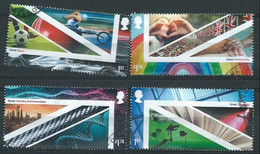 GROSSBRITANNIEN GRANDE BRETAGNE GB 2021 M/S A CELEBRATION SET 4V USED SG 4476a-d MI 4724-27 YT 5138-41 SC 4071a-d - Gebruikt