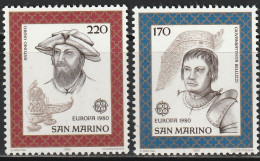 SAINT MARIN     Europa 1980   N° Y&T  1011 Et 1012  ** - Unused Stamps