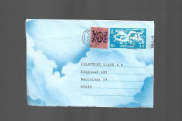 HONG KONG 1986 ENTERO CIRCULADO - Lettres & Documents