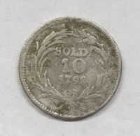 Italy ITALIA Genova Rep. Ligure 10 Soldi 1798 E.1312 - Genua