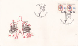 ROAD SIGNS  COVERS  FDC    CIRCULATED  1981  Tchécoslovaquie - Lettres & Documents