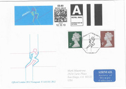 2012 Jeux Olympiques De Londres: FDC Smart Stamp "Athlétisme" - Sommer 2012: London