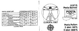 EUROPA CEPT 1987 GIRO COMPLETO LIBRETTI / BOOKLETS MNH** - 1987