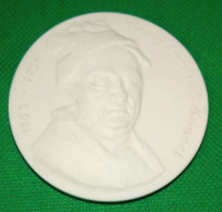 DDR Medaille Georg Friedrich Händel, D.41mm, Weiß, Porzellan, I/II - Duitse Democratische Republiek