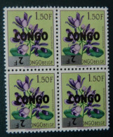 Rép. CONGO 1964 : N° 534 -cu ** ; CAT : 40,00€   Curiosité  Surcharge Renversée - Unused Stamps